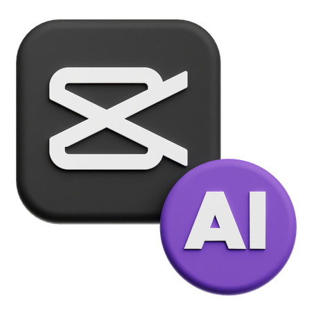 ai capcut 3d icon png download 13477251